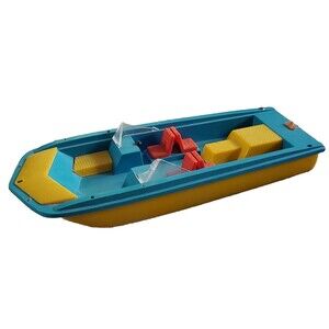 VTG Playart Sport Boat Clipper Matchbox(?) Lesney(?) 1970s Plastic Toy FLAWS